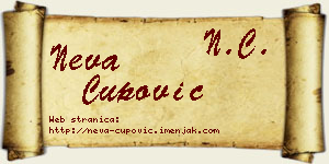 Neva Čupović vizit kartica